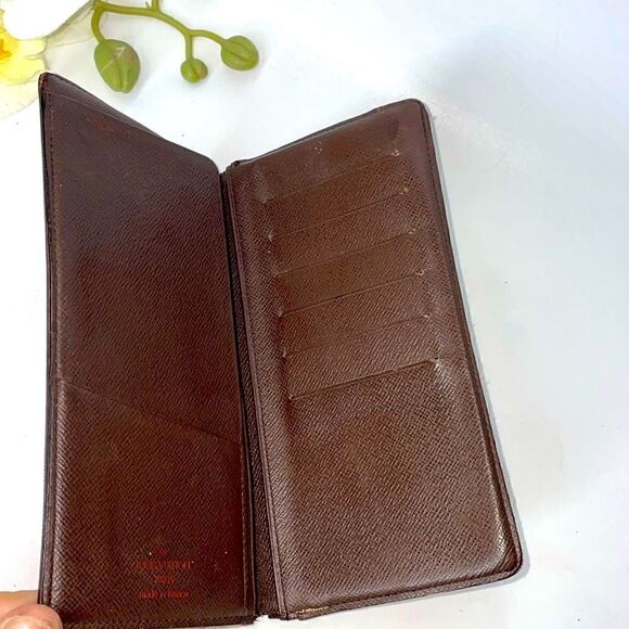 AUTHENTIC Louis Vuitton Damier Ebene Brazza Wallet - Picture 8 of 14